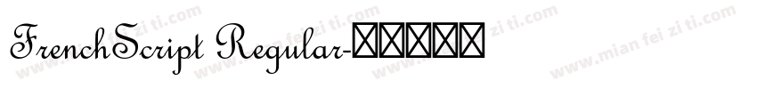 FrenchScript Regular字体转换